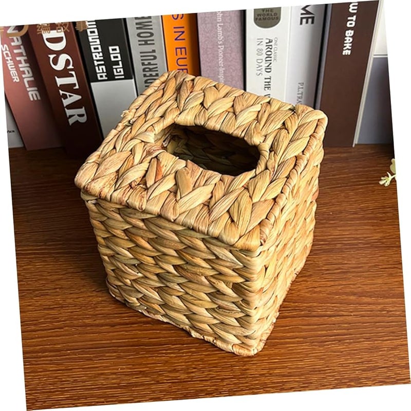 حامل مناديل مكعب من الحديد الكروم صندوق خزانة زخرفية على الطراز الريفي للطاولة - Image 4